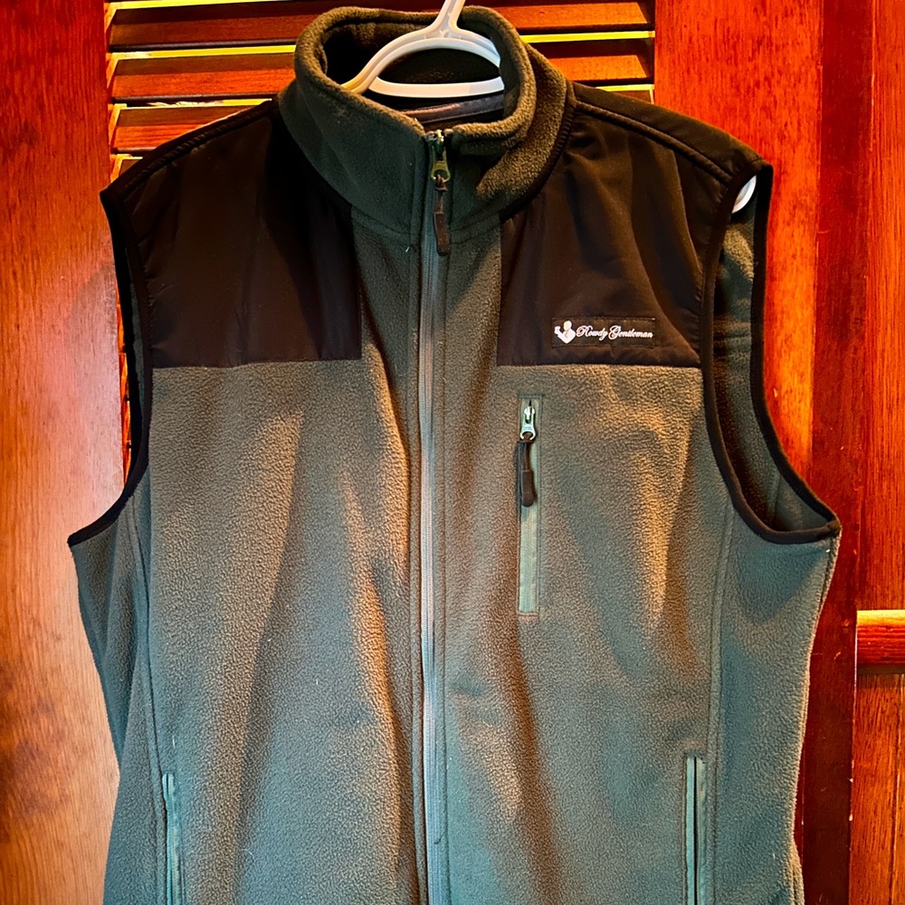 Rowdy Gentleman Fleece Vest Black Label Large Men’s